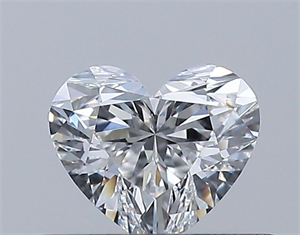 Picture of Natural Diamond 0.34 Carats, Heart with  Cut, E Color, VVS2 Clarity and Certified by GIA