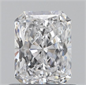 Natural Diamond 0.70 Carats, Radiant with  Cut, D Color, SI1 Clarity and Certified by GIA
