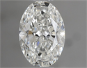 Natural Diamond 0.45 Carats, Oval with  Cut, G Color, VVS2 Clarity and Certified by GIA