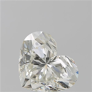 Picture of Natural Diamond 4.03 Carats, Heart with  Cut, J Color, VS1 Clarity and Certified by GIA