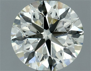 Picture of Natural Diamond 0.80 Carats, Round with Excellent Cut, K Color, SI1 Clarity and Certified by IGI