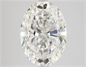 Natural Diamond 4.02 Carats, Oval with  Cut, G Color, SI1 Clarity and Certified by GIA
