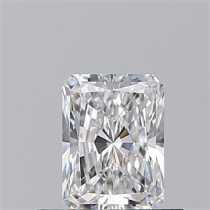 Picture of Natural Diamond 0.55 Carats, Radiant with  Cut, D Color, VVS2 Clarity and Certified by GIA