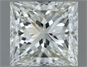 Natural Diamond 1.52 Carats, Princess with  Cut, I Color, VS1 Clarity and Certified by IGI