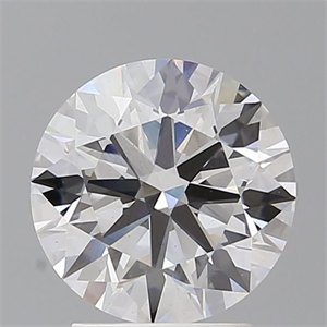 Picture of Lab Grown Diamond 2.55 Carats, Round with Ideal Cut, D Color, VS2 Clarity and Certified by IGI