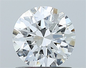 Picture of Natural Diamond 0.88 Carats, Round with Excellent Cut, E Color, VS2 Clarity and Certified by GIA