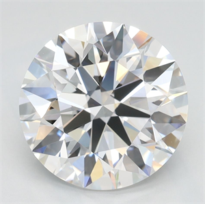 Picture of Lab Grown Diamond 3.06 Carats, Round with Ideal Cut, D Color, IF Clarity and Certified by IGI