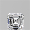 Diamante Natural 0.90 quilates, Asscher , Color D, claridad SI1 y certificado GIA