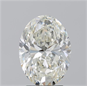 Natural Diamond 3.27 Carats, Oval with  Cut, J Color, SI1 Clarity and Certified by GIA