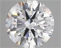 Del inventario de diamantes de laboratorio, 4.34 quilates, Redondo , Color E, claridad VVS2 y certificado GIA