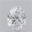 Natural Diamond 1.01 Carats, Oval with  Cut, D Color, SI2 Clarity and Certified by GIA
