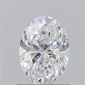 Picture of Natural Diamond 1.01 Carats, Oval with  Cut, D Color, SI2 Clarity and Certified by GIA