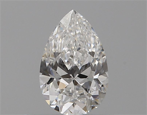 Picture of Natural Diamond 0.41 Carats, Pear with  Cut, E Color, VVS2 Clarity and Certified by GIA