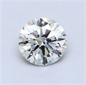 Natural Diamond 0.80 Carats, Round with Excellent Cut, J Color, SI1 Clarity and Certified by GIA