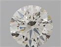Natural Diamond 0.53 Carats, Round with Excellent Cut, H Color, IF Clarity and Certified by IGI