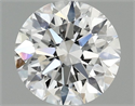 Lab Grown Diamond 0.97 Carats, Round with Ideal Cut, D Color, VS1 Clarity and Certified by IGI