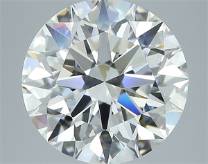 Picture of Natural Diamond 2.83 Carats, Round with Excellent Cut, F Color, VVS2 Clarity and Certified by GIA
