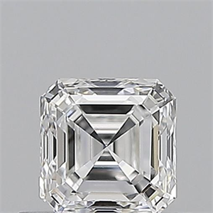 Picture of Natural Diamond 0.51 Carats, Asscher with  Cut, E Color, VVS1 Clarity and Certified by GIA