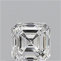 Natural Diamond 0.51 Carats, Asscher with  Cut, E Color, VVS1 Clarity and Certified by GIA
