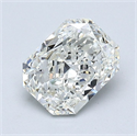 Natural Diamond 1.06 Carats, Radiant with  Cut, J Color, VVS1 Clarity and Certified by GIA