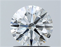 Diamante Natural 1.00 quilates, Redondo , Color F, claridad VS1 y certificado GIA