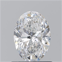 Natural Diamond 0.90 Carats, Oval with  Cut, E Color, VS2 Clarity and Certified by GIA