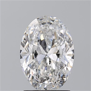 Picture of Natural Diamond 1.73 Carats, Oval with  Cut, D Color, SI2 Clarity and Certified by GIA