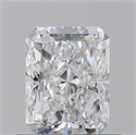 Natural Diamond 0.80 Carats, Radiant with  Cut, D Color, VS1 Clarity and Certified by GIA