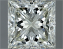 Natural Diamond 1.00 Carats, Princess with  Cut, K Color, VVS1 Clarity and Certified by IGI