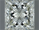 Natural Diamond 1.00 Carats, Princess with  Cut, K Color, VVS1 Clarity and Certified by IGI