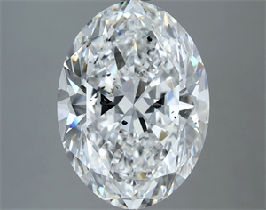 Foto Diamante Natural 4.02 quilates, Ovalado , Color E, claridad SI2 y certificado GIA de