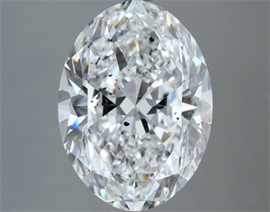 Picture of Natural Diamond 4.02 Carats, Oval with  Cut, E Color, SI2 Clarity and Certified by GIA