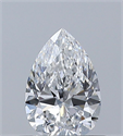 Natural Diamond 0.50 Carats, Pear with  Cut, F Color, VS2 Clarity and Certified by GIA