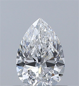 Picture of Natural Diamond 0.50 Carats, Pear with  Cut, F Color, VS2 Clarity and Certified by GIA