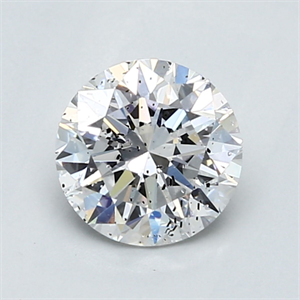 Picture of Natural Diamond 1.20 Carats, Round with Very Good Cut, D Color, SI2 Clarity and Certified by GIA