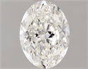 Natural Diamond 1.21 Carats, Oval with  Cut, H Color, SI2 Clarity and Certified by GIA