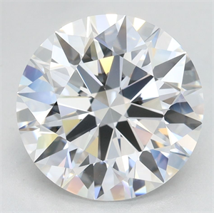 Picture of Lab Grown Diamond 3.61 Carats, Round with Excellent Cut, D Color, VVS1 Clarity and Certified by GIA