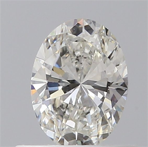 Foto Diamante Natural 0.43 quilates, Ovalado , Color H, claridad SI1 y certificado GIA de