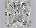 Natural Diamond 1.01 Carats, Princess with  Cut, J Color, SI1 Clarity and Certified by GIA