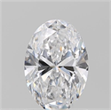 Natural Diamond 1.01 Carats, Oval with  Cut, D Color, SI2 Clarity and Certified by GIA