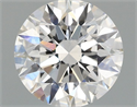 Lab Grown Diamond 1.09 Carats, Round with Ideal Cut, D Color, VS2 Clarity and Certified by IGI