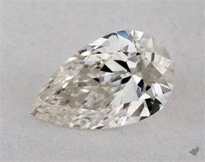 Picture of Natural Diamond 0.40 Carats, Pear with  Cut, I Color, VVS1 Clarity and Certified by GIA