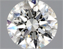 Natural Diamond 0.49 Carats, Round with Excellent Cut, H Color, VVS2 Clarity and Certified by GIA
