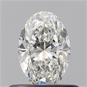Natural Diamond 0.42 Carats, Oval with  Cut, G Color, VVS1 Clarity and Certified by GIA