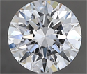 Natural Diamond 2.03 Carats, Round with Excellent Cut, F Color, IF Clarity and Certified by GIA