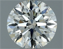 Natural Diamond 0.54 Carats, Round with Excellent Cut, I Color, VS2 Clarity and Certified by IGI