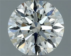 Picture of Natural Diamond 0.54 Carats, Round with Excellent Cut, I Color, VS2 Clarity and Certified by IGI