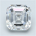 Diamante Natural 2.21 quilates, Asscher , Color E, claridad VS2 y certificado GIA