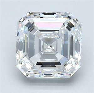 Picture of Natural Diamond 2.21 Carats, Asscher with  Cut, E Color, VS2 Clarity and Certified by GIA
