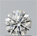 Natural Diamond 0.70 Carats, Round with Excellent Cut, I Color, IF Clarity and Certified by IGI